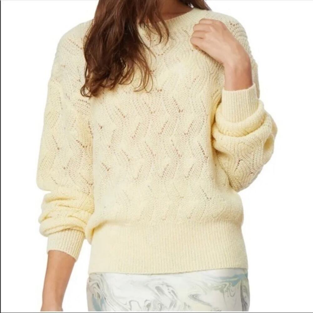 Habitual Ayla Long Sleeve Knit Yellow Sweater XL